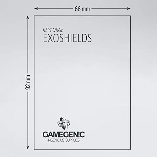 GAMEGENIC KeyForge Clear Exoshields Prime Sleeves 66 x 92 mm (40)