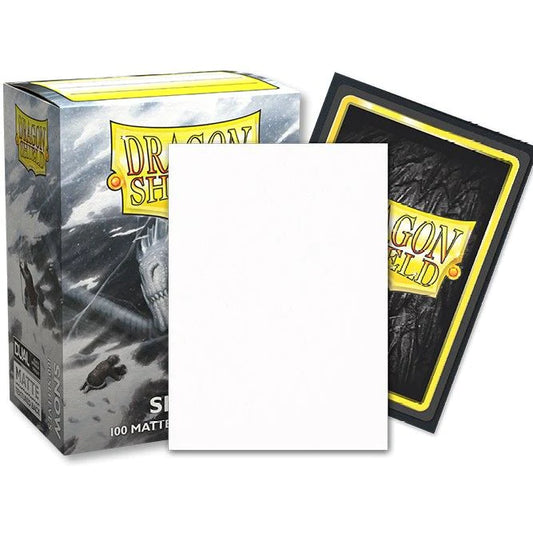 DRAGON SHIELD DUAL MATTE SLEEVES - SNOW 'NIRIN' (100 SLEEVES)