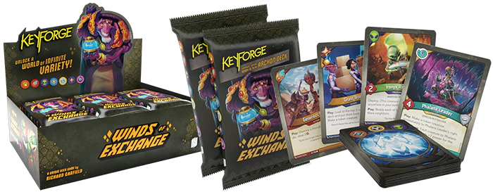 PREORDER KEYFORGE - WINDS OF EXCHANGE WOE ARCHON DECK DISPLAY ENGLISH