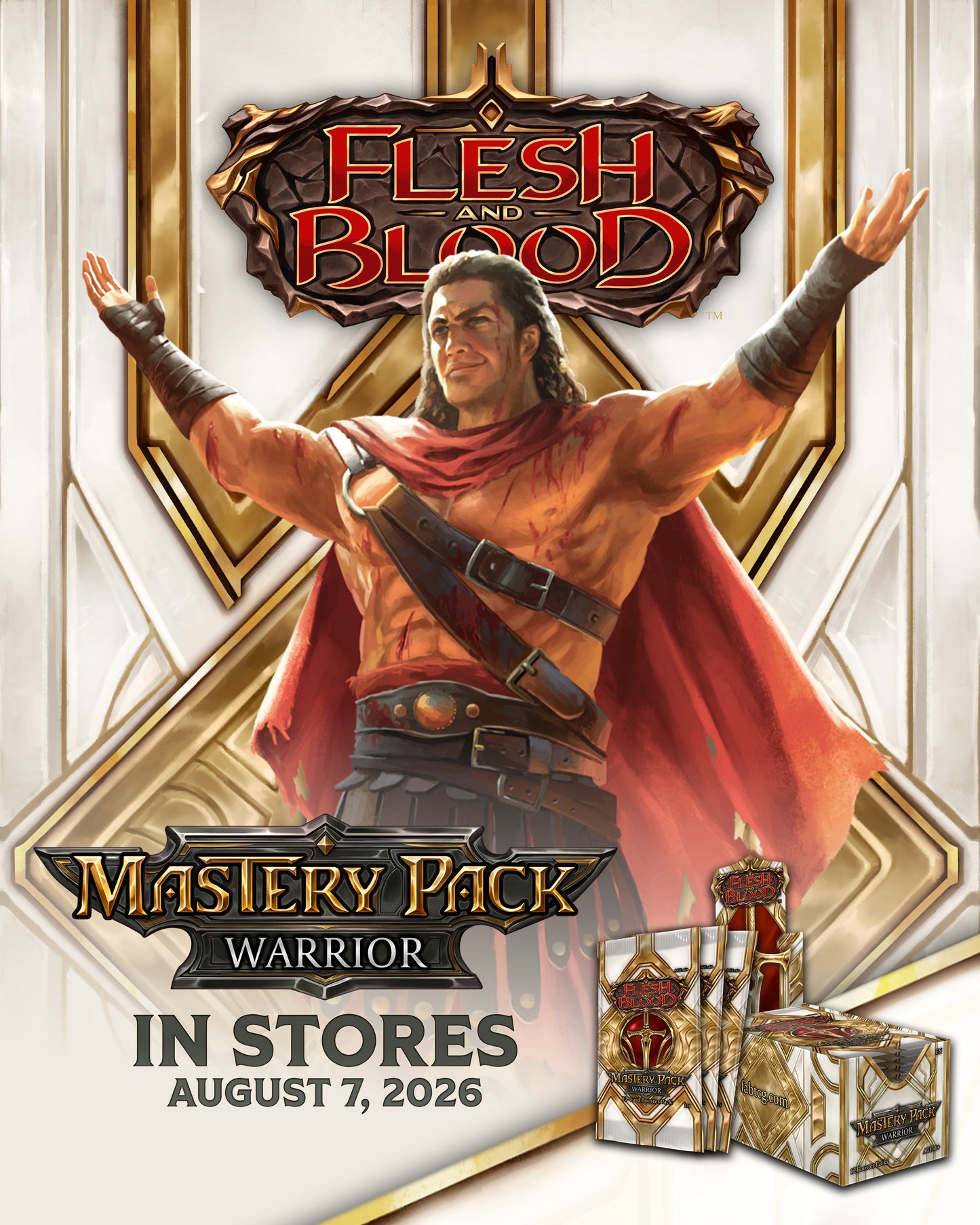 FLESH & BLOOD - Mastery Pack Warrior Booster Display (12 PACKS) - ENG