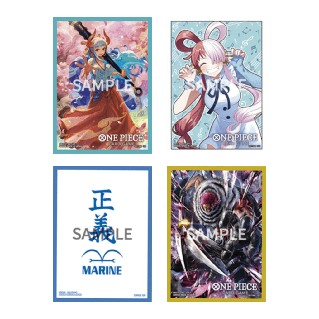 ONE PIECE CARD GAME - OFFICIAL SLEEVE 3 ASSORTED 4 KINDS SLEEVES