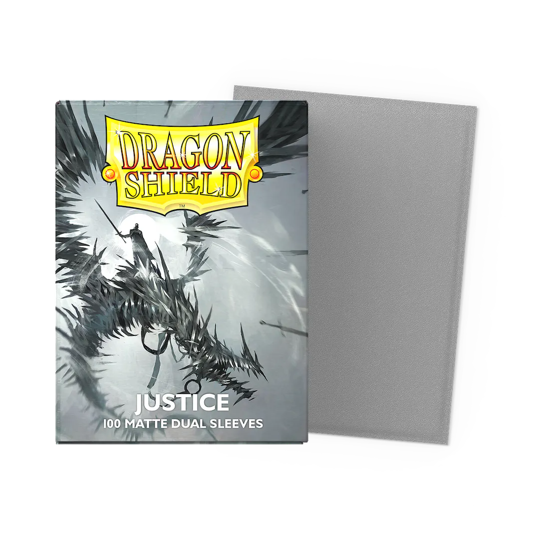 DRAGON SHIELD SLEEVES - STANDARD SIZE - MATTE DUAL - JUSTICE (100 SLEEVES)