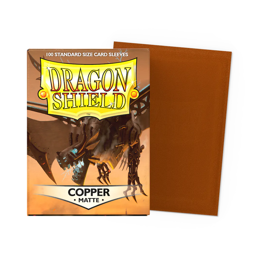 DRAGON SHIELD STANDARD MATTE SLEEVES - COPPER 'DRACO PRIMUS' (100 SLEEVES)