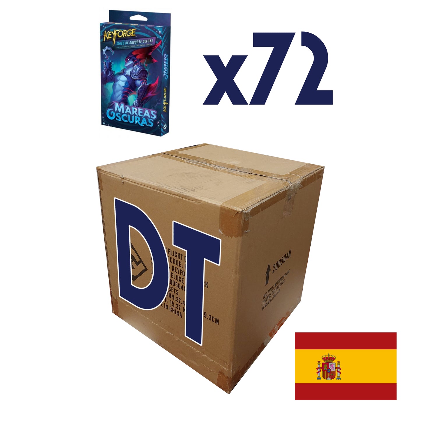 KeyForge DT "Ondata Oscura" Case da 72 Mazzi DELUXE - SPA