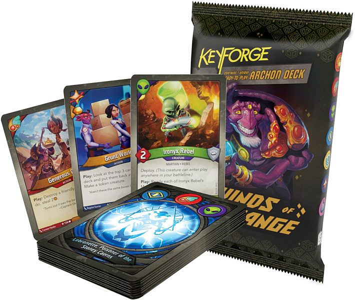 PREORDER KEYFORGE - WINDS OF EXCHANGE WOE ARCHON DECK DISPLAY ENGLISH