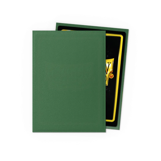 DRAGON SHIELD STANDARD SIZE MATTE SLEEVES - FOREST GREEN (100 SLEEVES)