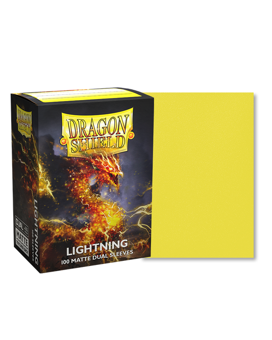Dragon Shield Dual Matte Sleeves - Lightning 'Ailia' (100 Sleeves)