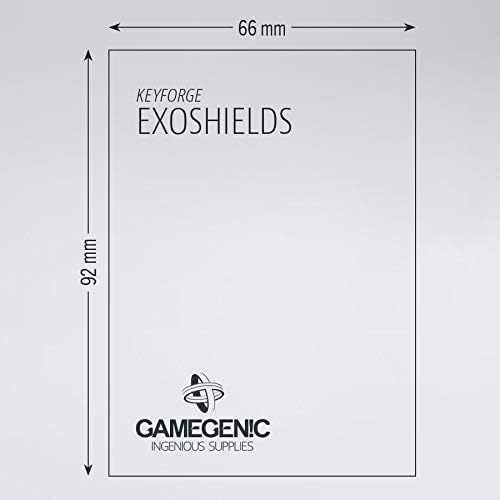 GAMEGENIC Matte KeyForge Exoshields Clear 66 x 92 mm (40)