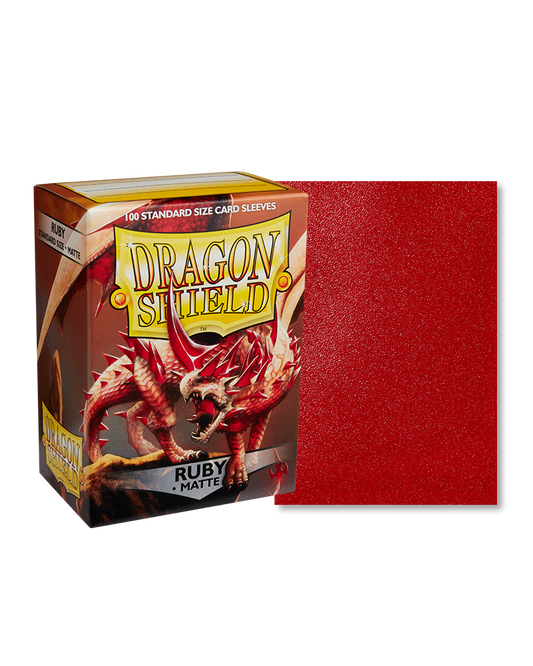 Dragon Shield Matte Sleeves - Ruby (100 Sleeves)