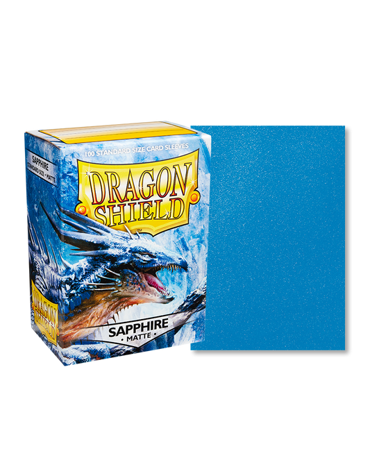 Dragon Shield Standard Matte Sleeves - Sapphire (100 Sleeves)