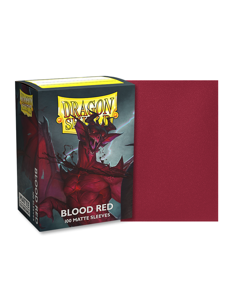 Dragon Shield Standard Matte Sleeves - Blood Red 'Simurag' (100 Sleeves)
