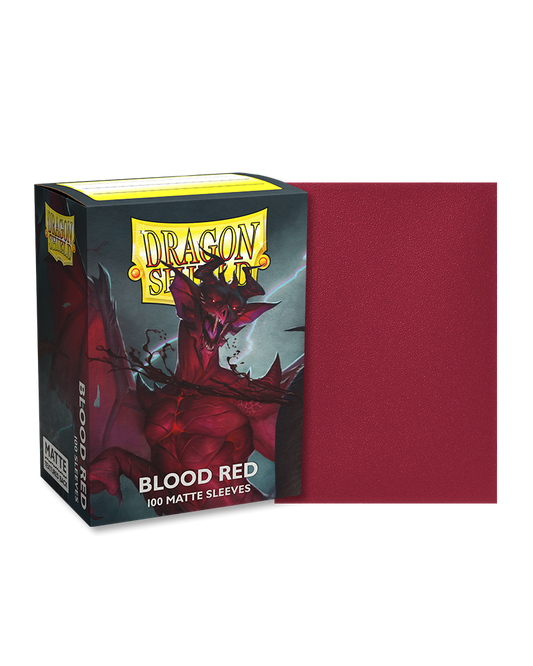 Dragon Shield Standard Matte Sleeves - Blood Red 'Simurag' (100 Sleeves)