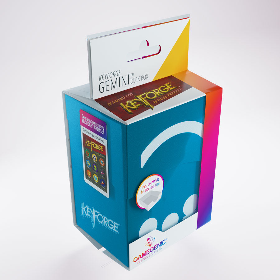 Gamegenic KeyForge Gemini Deck Box - Blue