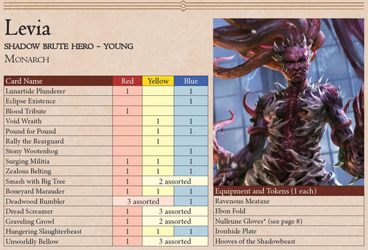 Levia - Shadow Brute Starter Blitz Deck