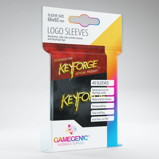 Gamegenic KeyForge Logo Sleeves - Black (40 Sleeves)