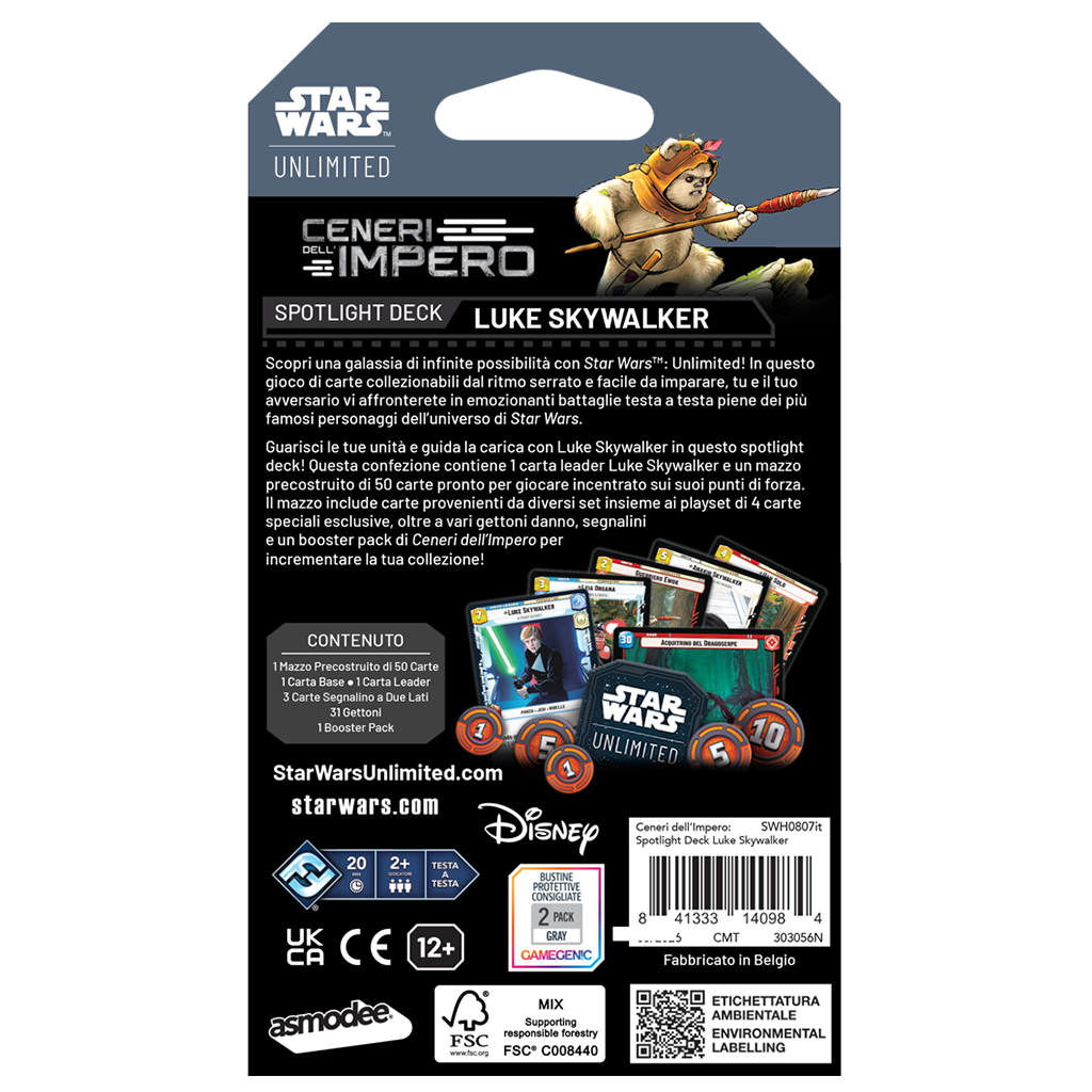 SWU - Ceneri dell’Impero - Deck Luke Skywalker ITA
