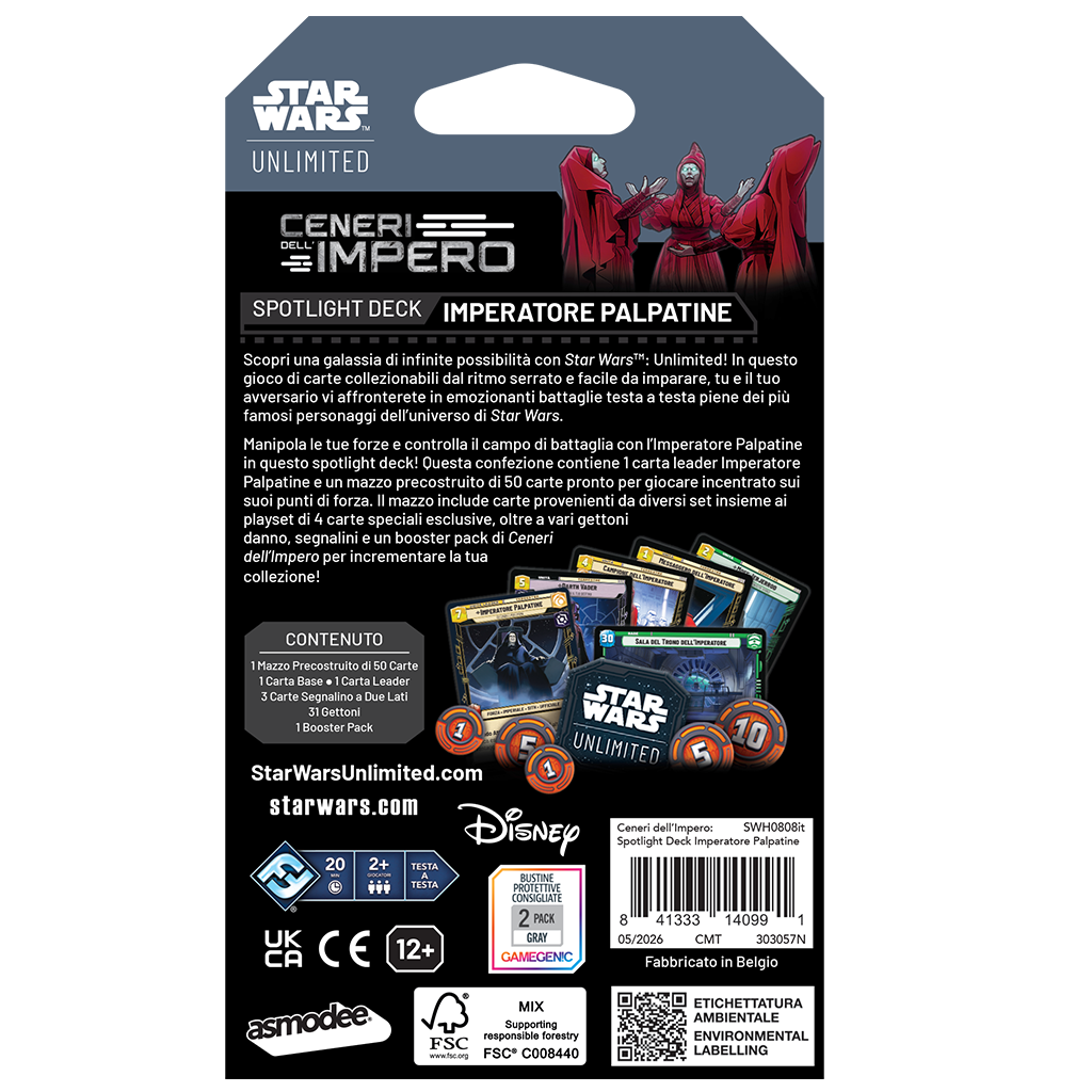 SWU - Ceneri dell’Impero - Deck Palpatine ITA