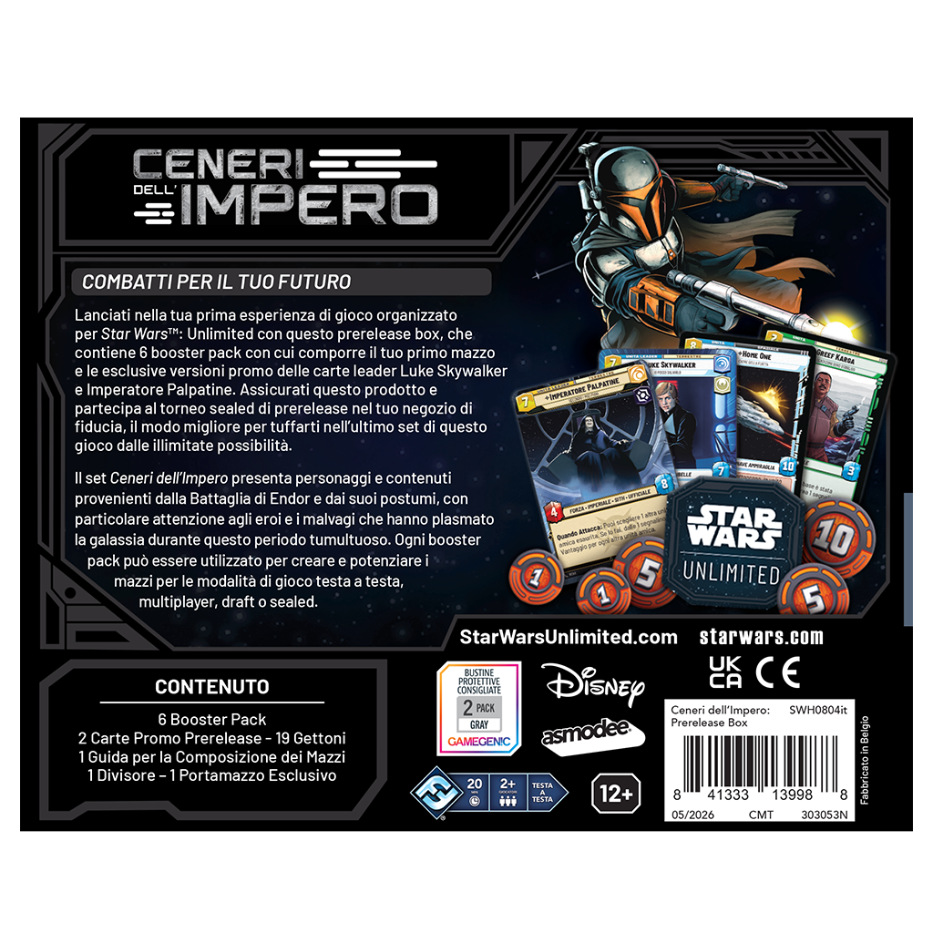 SWU - Ceneri dell’Impero: Prerelease Box ITA