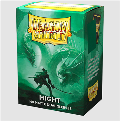 DRAGON SHIELD STANDARD SIZE MATTE DUAL SLEEVES - MIGHT (100 SLEEVES)