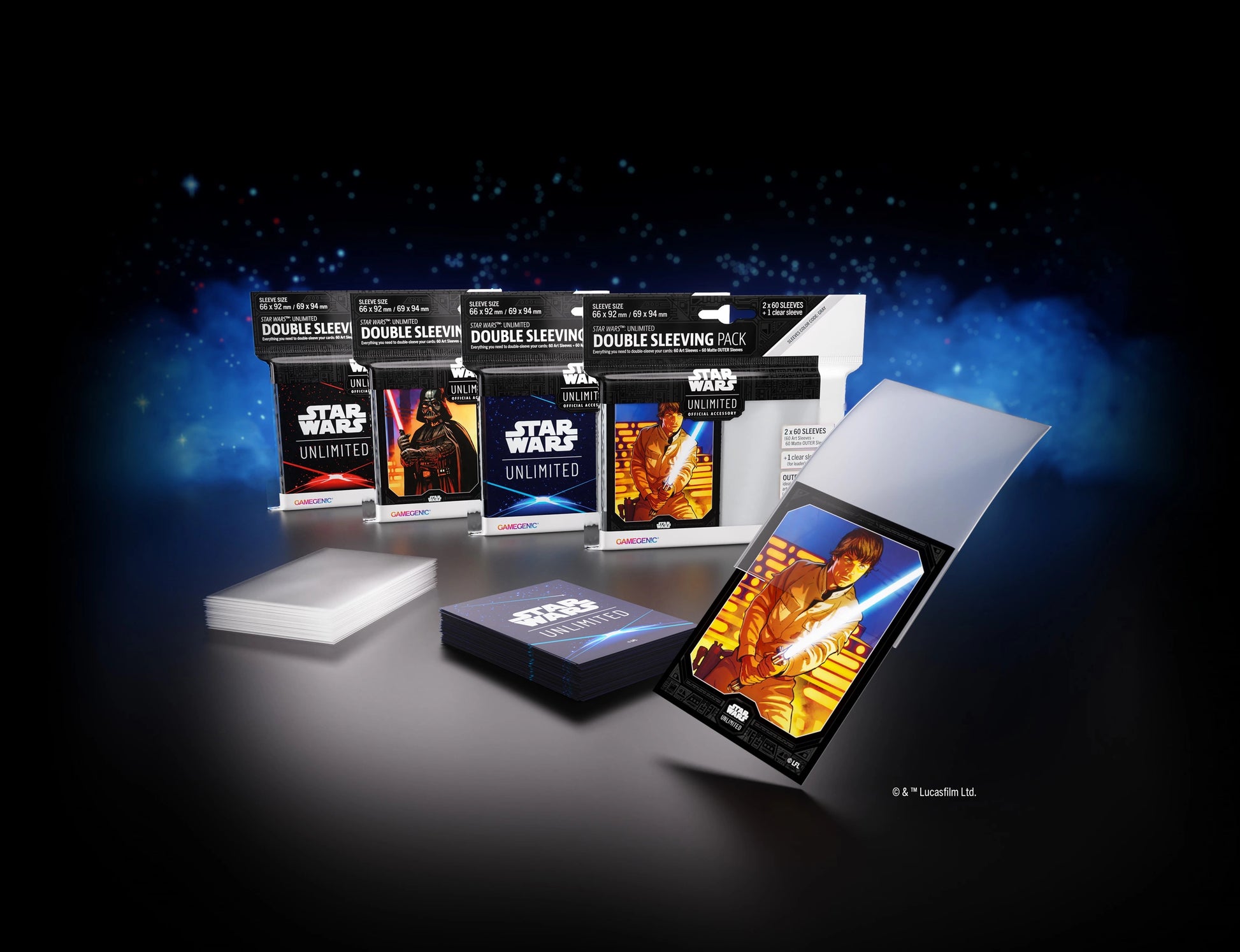 GAMEGENIC - STAR WARS: UNLIMITED ART SLEEVES DOUBLE SLEEVING PACK AZ Card & Games GAMEGENIC - STAR WARS: UNLIMITED ART SLEEVES DOUBLE SLEEVING PACK AZ Card & Games