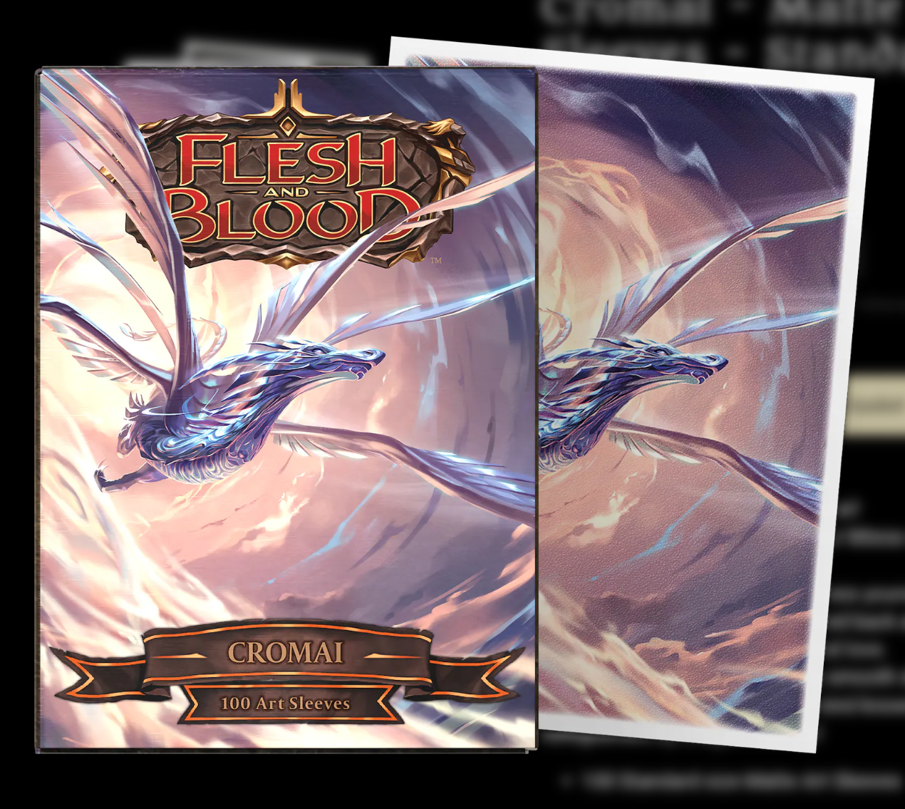 DRAGON SHIELD FLESH AND BLOOD LICENSE STANDARD ART SLEEVES - CROMAI (100 SLEEVES)