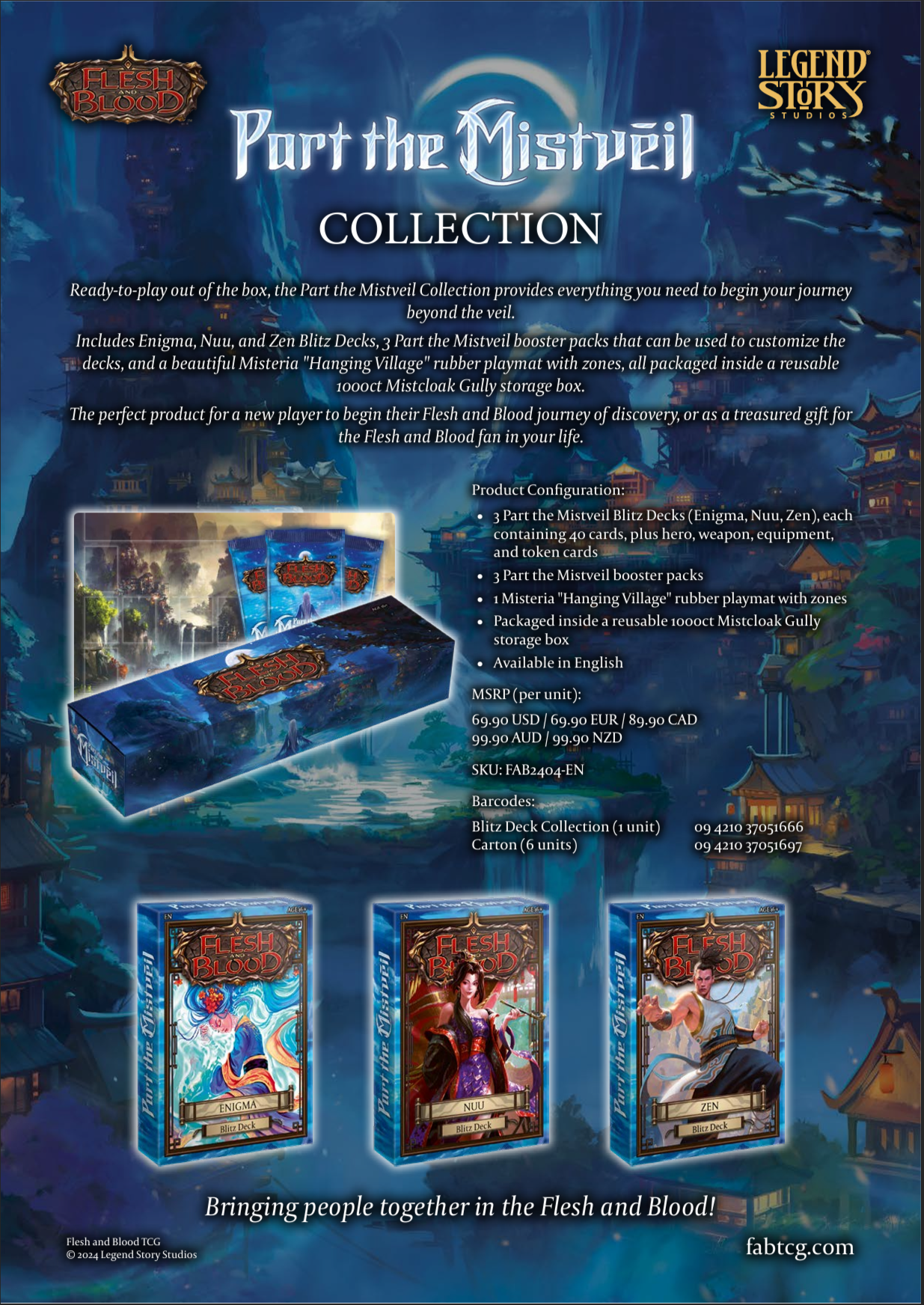 FLESH & BLOOD TCG - PART THE MISTVEIL BLITZ DECK COLLECTION - EN