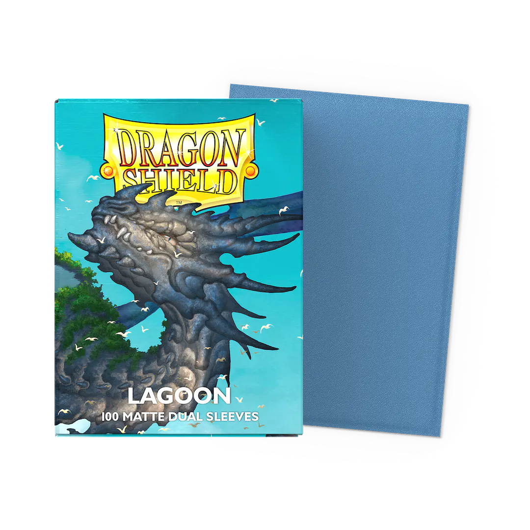 DRAGON SHIELD DUAL MATTE SLEEVES - LAGOON 'SARAS' (100 SLEEVES)