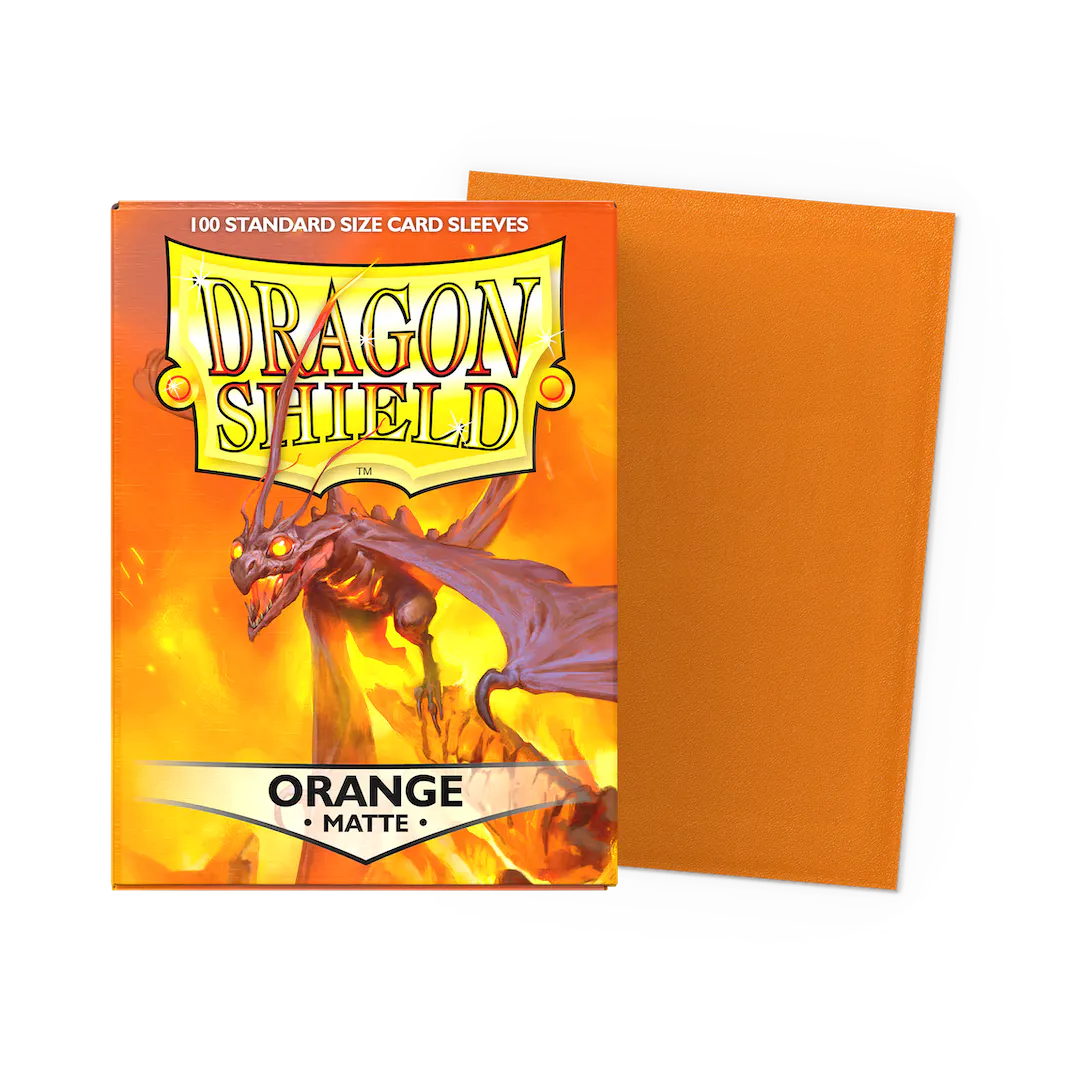 Dragon Shield Standard Sleeves - Orange Matte(100 Sleeves)