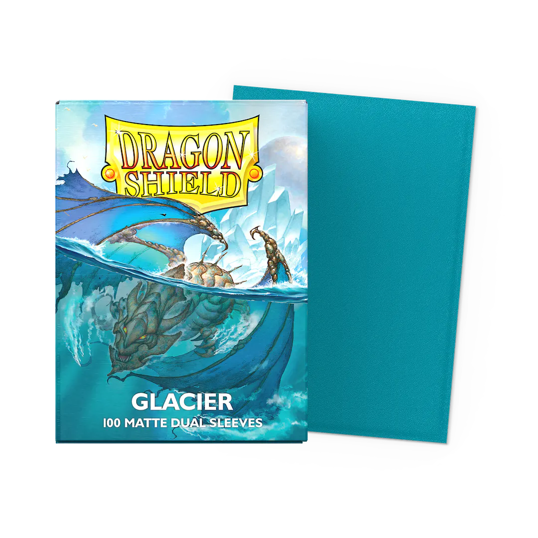 DRAGON SHIELD STANDARD MATTE DUAL SLEEVES - GLACIER MINIOM (100 SLEEVES)