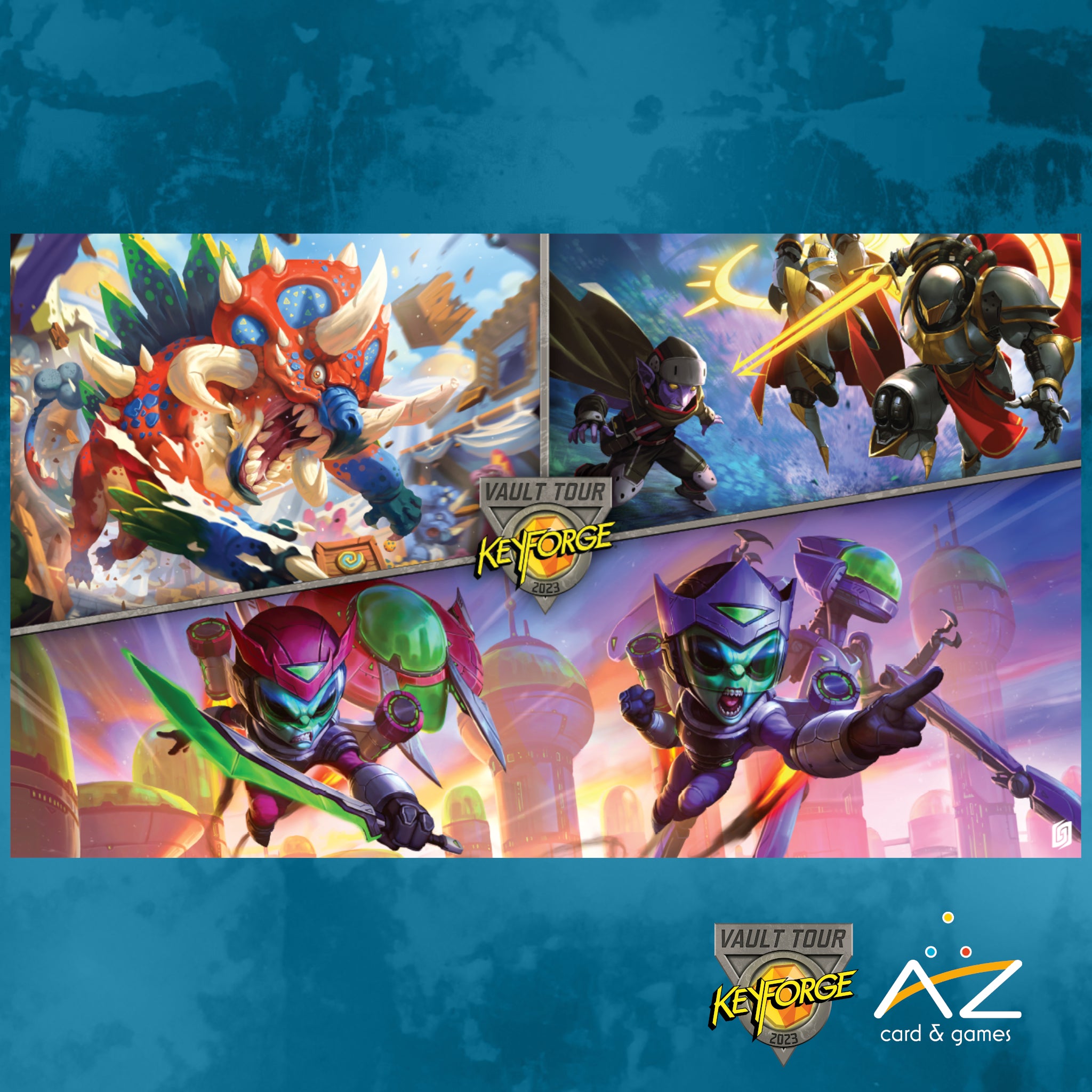 KEYFORGE - VAULT TOUR OFFICIAL PLAYMAT SEASON 2023 – AZ Card & Games