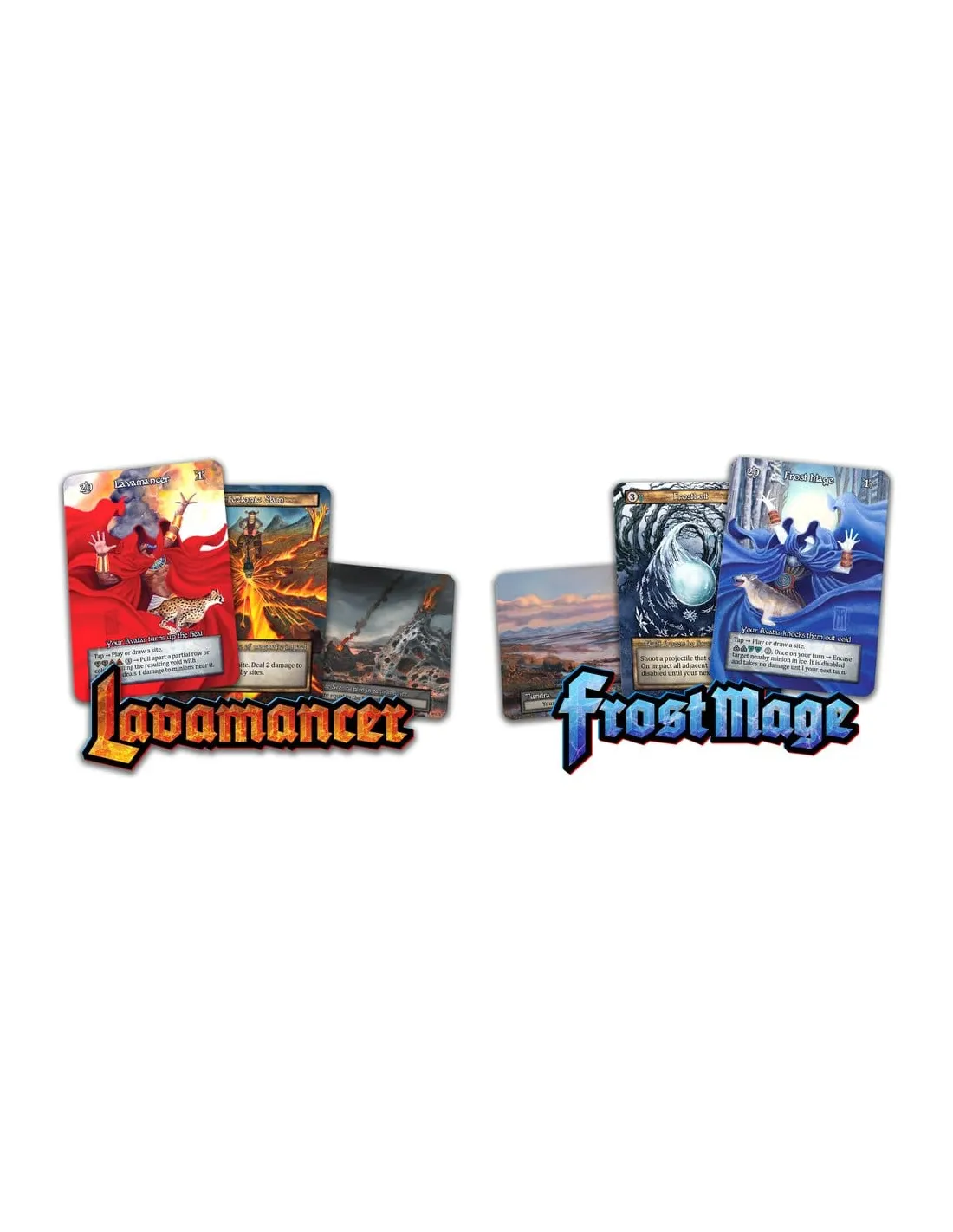 Sorcery TCG - Frost Mage vs Lavamancer Preconstructed Deck Display (2 Decks) - EN
