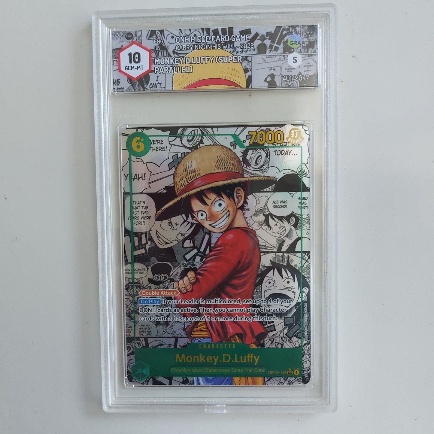 Monkey.D.Luffy (OP13-118) Manga GRAAD 10