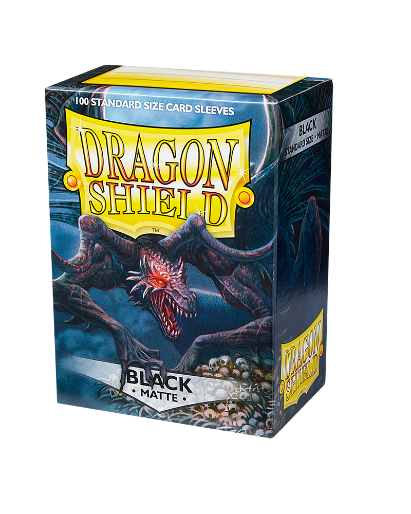 Dragon Shield Standard Sleeves - Matte Black (100 Sleeves)
