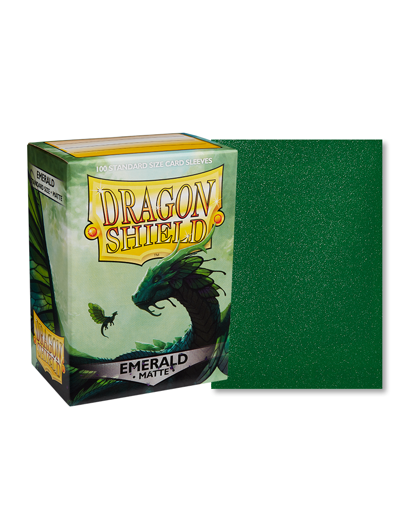 Dragon Shield Matte Standard Sleeves - Emerald (100 Sleeves)