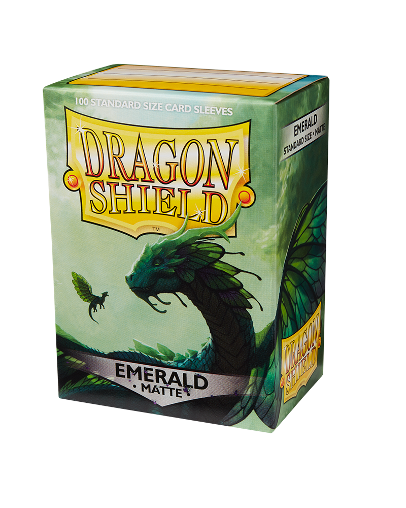 Dragon Shield Matte Standard Sleeves - Emerald (100 Sleeves)