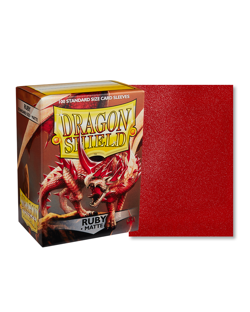 Dragon Shield Matte Sleeves - Ruby (100 Sleeves)