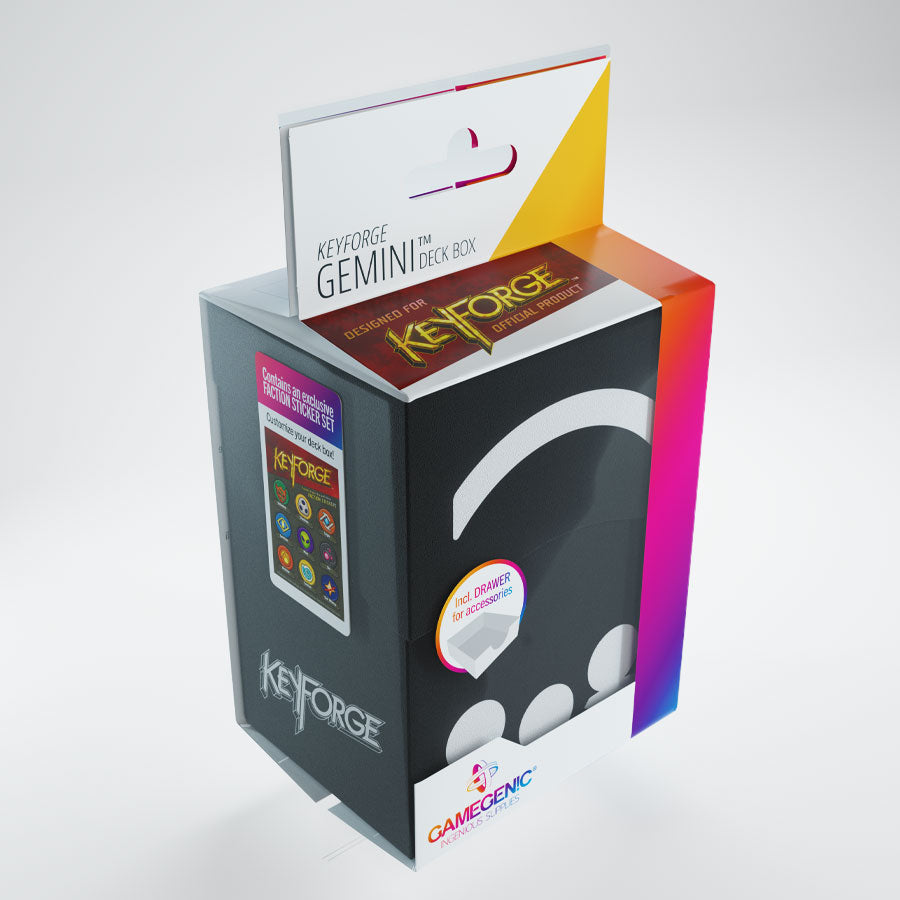Gamegenic KeyForge Gemini Deck Box - Black