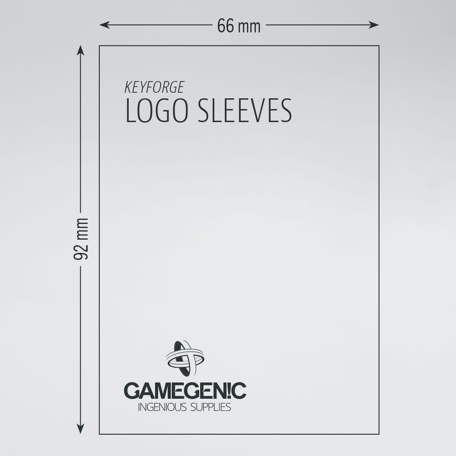 Gamegenic KeyForge Logo Sleeves - Black (40 Sleeves)