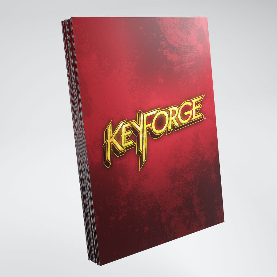 Gamegenic KeyForge Logo Sleeves - Red (40 Sleeves)