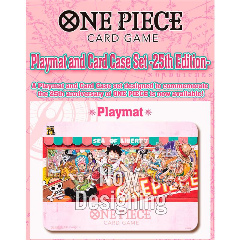 PREORDER One Piece Card Game Playmat and Card Case Set 25th Edition