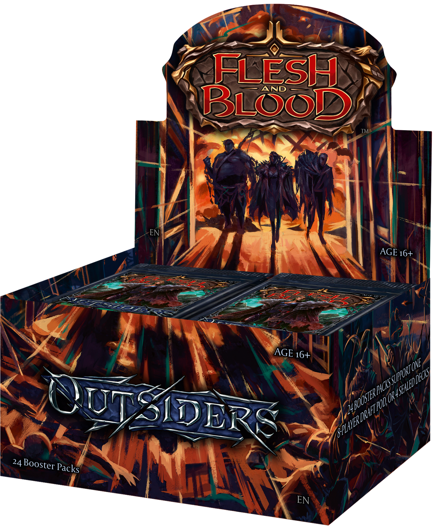Case Flesh and Blood TCG - Outsiders 4X Booster Display (24 packs) - ITA