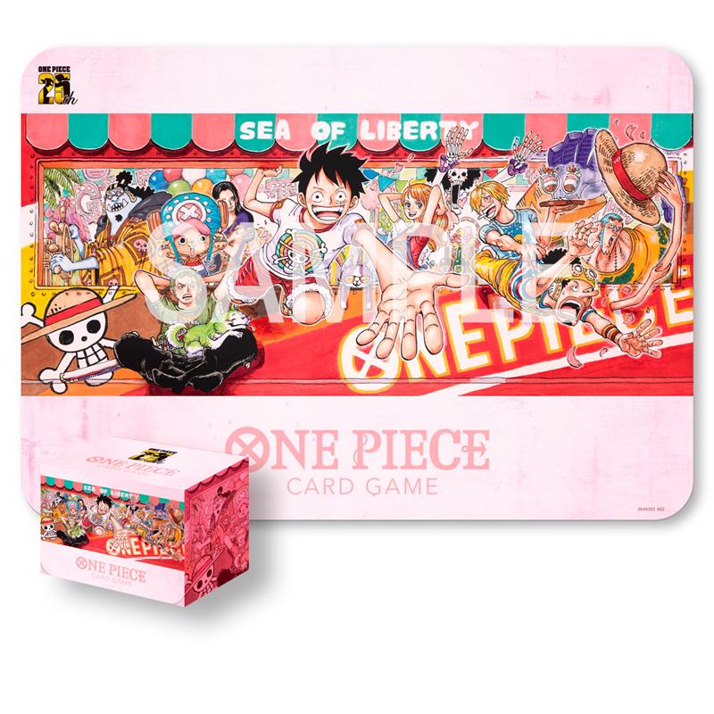 PREORDER One Piece Card Game Playmat and Card Case Set 25th Edition